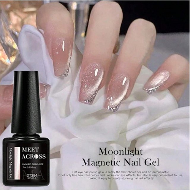 Silver Pink Moonlight Cat Magnetic Gel Nail Polish Semi-Permanent Nail Art Soak Off UV LED Gel Varnish Manicure Nail Supplies