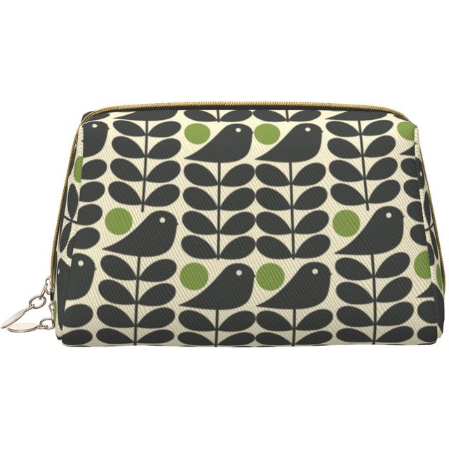 Orla Kiely Multistem Birds Toiletry Bag Women Scandinavian Flower Cosmetic Makeup Organizer Lady Beauty Storage Dopp Kit Box