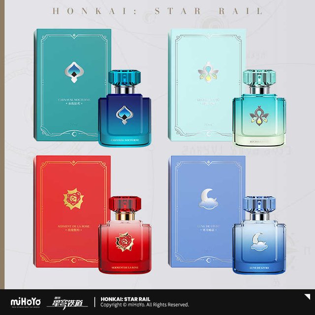 NEW Game Honkai Star Rail Official miHoYo Original Aventurine Firefly Jingliu Galaxy Fragrance Series Perfume Gifts