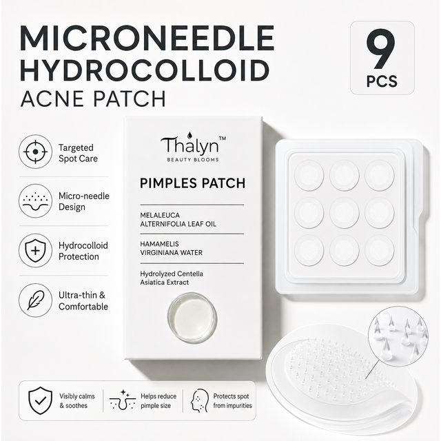 9PCS Micro Dart Blemish Patches White Round Dot Spot Cover Skin Care Patches Individually Foil Packed for Night Use