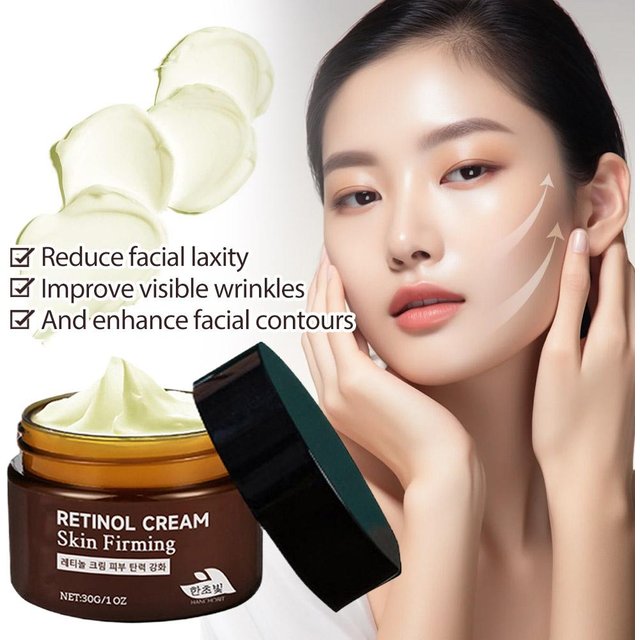 Retinol Wrinkle Remover Face Cream Firming Lifting Fade Fine Lines Moisturizing Whitening Skin Care Korean Cosmetics