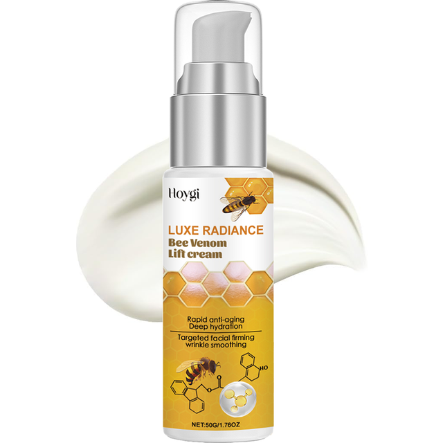 Bee Venom Instant Lifting Cream, Firming Plumping Moisturizer for Sagging Skin, Alcohol-Free Smooth Texture Care