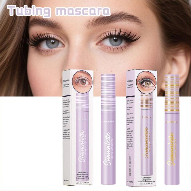 White Black Eyelashes Mascara Waterproof sweat-proof long-lasting color hypoallergenic for sensitive eyes