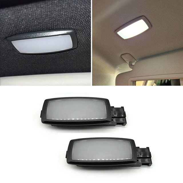 For VW Golf 6 MK6 MK7 PASSAT B6 B7 Jetta Tiguan Polo Seat Leon Car Led Vanity Mirror Light Visor Reading Makeup Lights 51G947109