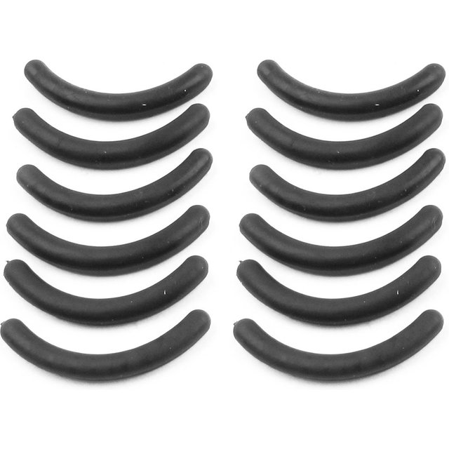 12 Pcs Black Rubber Makeup Tool Eyelash Curler Replacement Pads for Lady