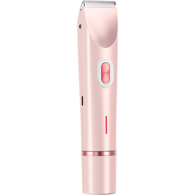 Electric Rerchargeable Lady Razor Double-Headed Waterproof Bikini Trimmer Shaver 2-In-1 Body And Facial Hair Removal Trimmer