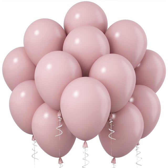 50/100 pièces ballons en Latex rose poussiéreux 12-5 pouces Boho Blush rose ballon à hélium d'anniversaire pour les filles bébé douche anniversaire mariage P