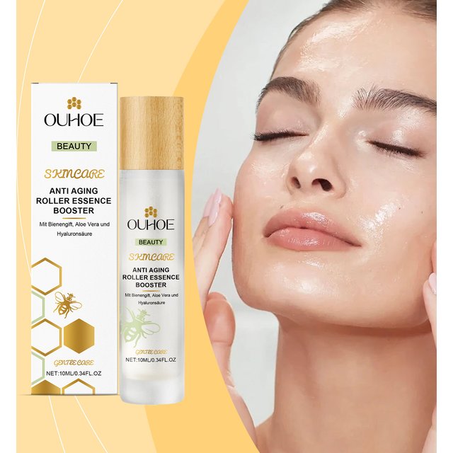 Ouhoe Night Essence Gentle Nourishing Moisturizing Tightening Skin Remove Wrinkle Lift Frim Fade Fine Lines Roller Face Serum