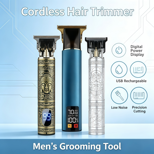 2026 New Professional Hair Trimmer USB Rechargeable Hair Clipper for men Haircut Hair Cutter Barber Machine Men Trimmer Shaver