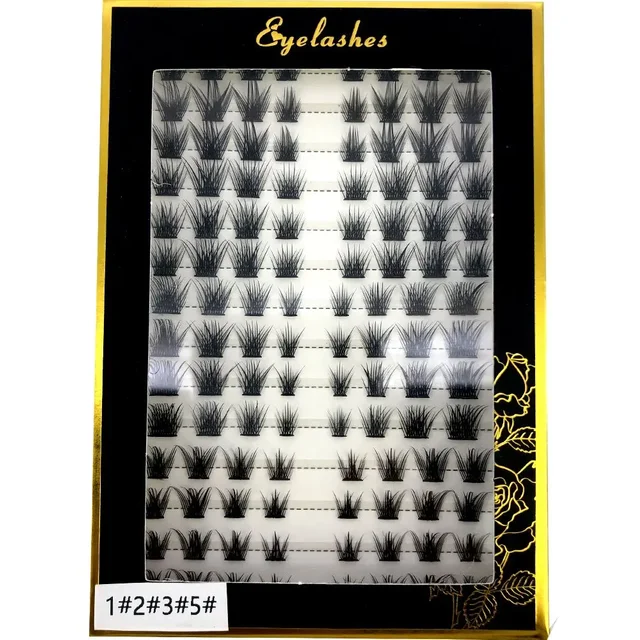 3D Fluffy Single Cluster Cat Eye Lashes DIY Manga Lashes Extension Individual Lashes Fox Eye Eyelashes Cluster Eyelashes Makeup
