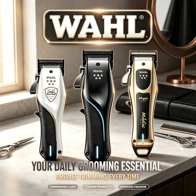 Professional Wahl Vapor 8148 Magic Clip Gamma Legend Baber Combo Cordless Hair Clipper&Hair Trimmer&Foil Shaver For Stylists