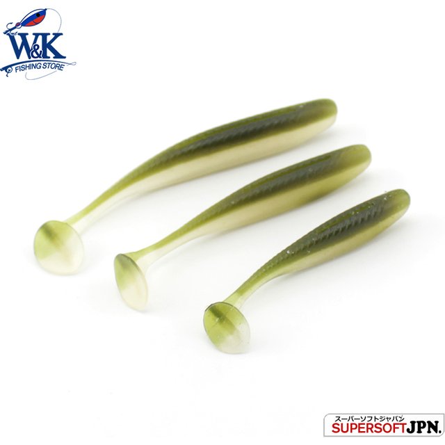 5 tailles différentes facile Shinner clé Shad appât souple pour perche bar brochet leurres de pêche avec parfum de sel PVC Silicone leurre