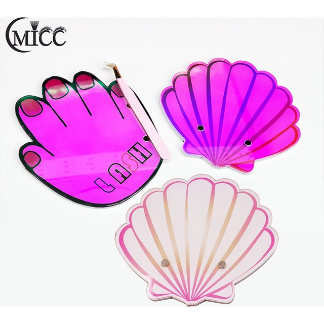 Acrylic Eyelash Extension Holder Plate Tray Grafting Magnetic Lashes Holder Glue Pallet Board Stand Pad Makeup Tools