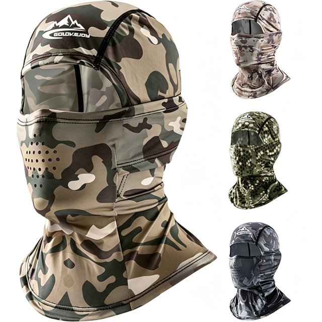 Camouflage Mask Cycling Balaclava Full Cover Face Mask Cap Quick Dry Lycra Summer Sun Ultra UV Protection Outdoor Ski Hunting