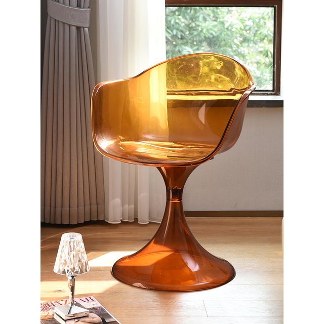 Acrylic Transparent Chair Living Room Furniture Backrest Dining Chairs Home Furniture Leisure Armchair Bedroom Makeup Stool