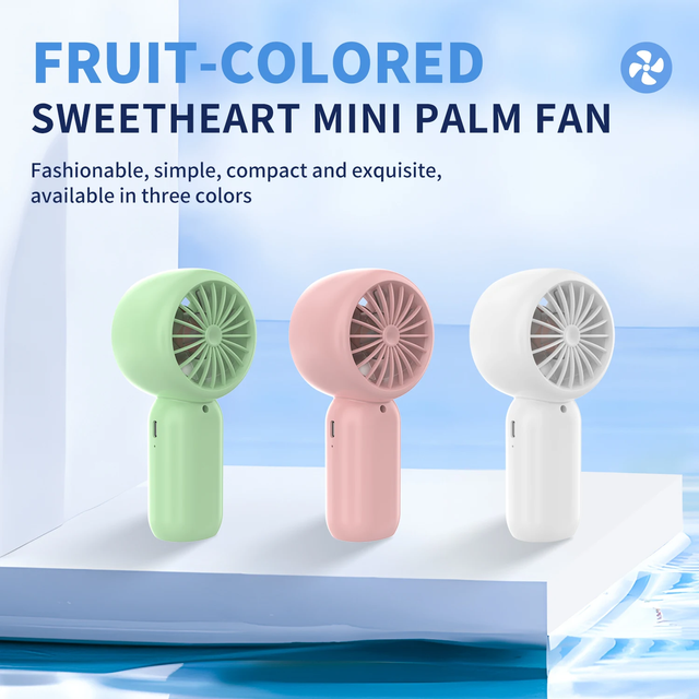 1pc Portable Mini Handheld Personal Fan with 3-speed for Travel, USB Rechargeable, for Makeup, Travel, Outdoor