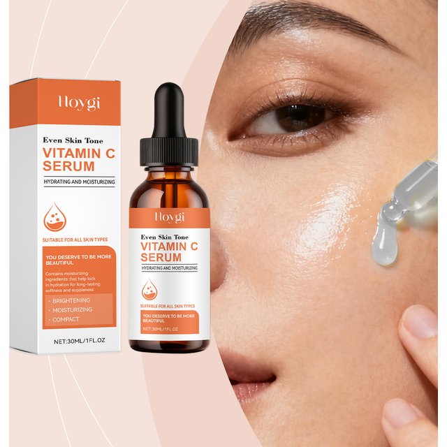 Vitamin C Serum for Face Hyaluronic Acid Brightening Dark Spot Corrector Anti Aging Face Oil Aloe Vera Daily Glow Skin Care 30ml