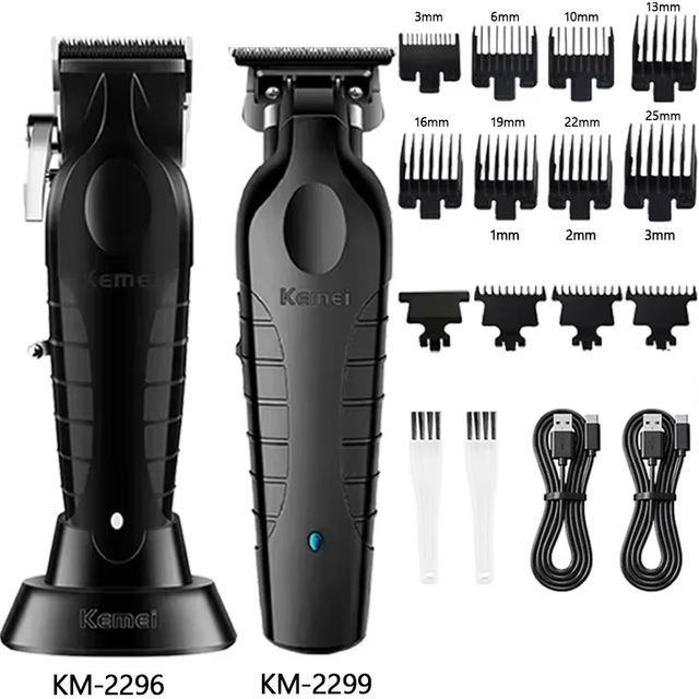 Kemei Electric Hair Clipper Kit Men's Hair Trimmer Machine Professional Hair Cutting Machine Clipper KM-2296 KM-2299 KM-1102