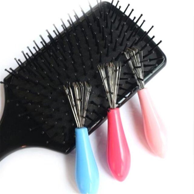 Comb Hair Brush Cleaner Plastic Metal Cleaning Remover Embedded Tool Remover Handle Tangle Hair Comb Accessories Clean Supplies