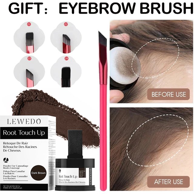 Hairline Powder 8 Color Hairline Shadow Powder Waterproof Natural Instant Root Cover Up Hairline Edge Control Hair Concealer 4g