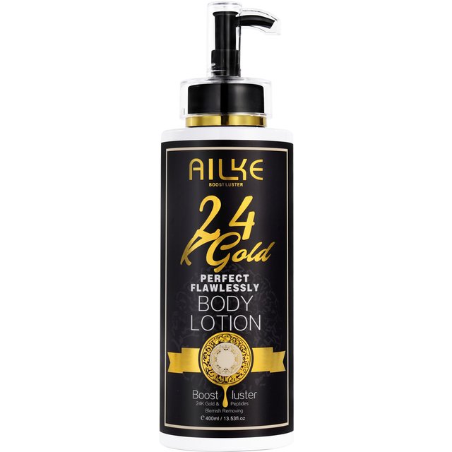 AILKE 24k Gold Perfect Flawlessly Body Lotion, Whitening, Inhibit Melanin, Moisturizing, UV Protect, With Nicotinamide Vitamin C