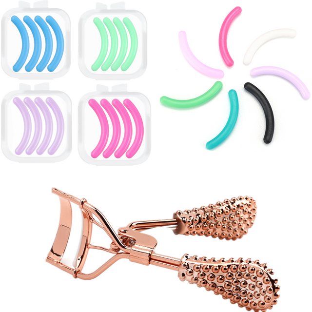 Eyelash Curler Wide-angle Partial Curling Lash Curler Replacement Rubber Pad Beginners Fake Eyelashes Aid Styling Makeup Tools