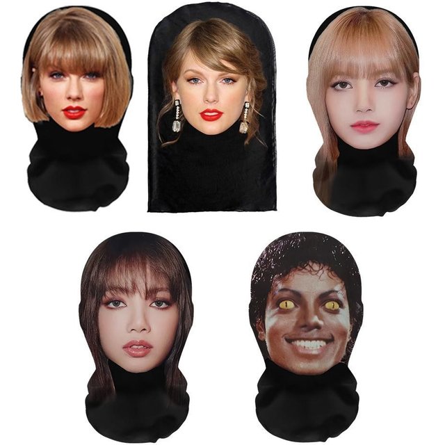 Masque facial complet imprimé en 3D, maille élastique pour couvre-chef de Cosplay unisexe, Simulation de fête, cagoule, couvre-chef, accessoire respirant, roman