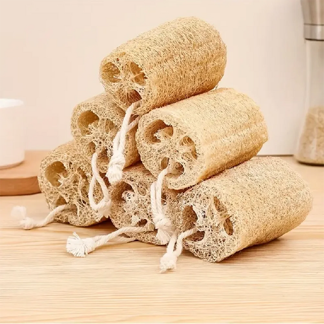 Natural Egyptian Loofah Exfoliating Body Scrubber, Egyptian Shower Loofah Sponge Body Scrubber for women and Men for Body