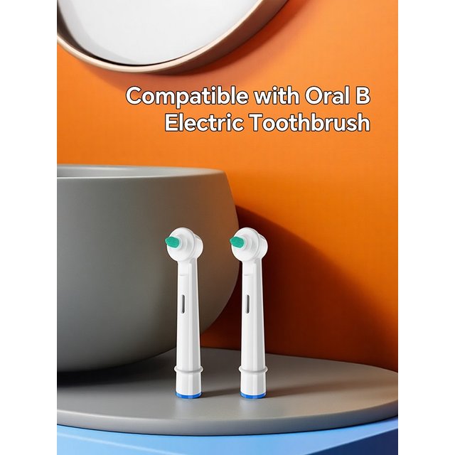2/4 Count Interdental Brush Heads for Cleaning Between Teeth Compatible with Oral B Electric Toothbrush, for Pro 1000, 100