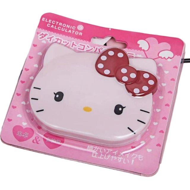 Trendy Personality Creative Kitten Calculator Cute Girly Style Portable Flip Mirror Computer Small Mini KT Makeup Mirror