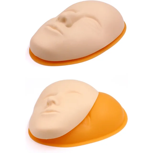 Tête d'entraînement de tatouage Facial 5D en Silicone, pratique du maquillage Permanent, lèvres,
