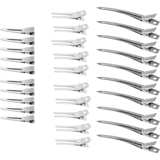 10-30Pcs Hair Care Clips Metal Steel Hairdressing Sectioning Clip Clamps Barber Hair Cut Styling Tools Hair Root Fluffy Hairpin