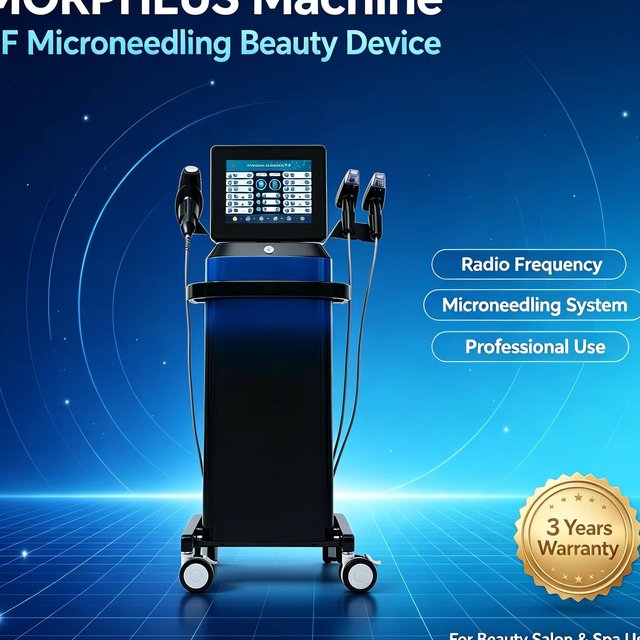 Professional Morpheus 8 RF Microneedling Machine, Facial Skin Care Beauty Equipment with Replaceable Nano Cartridges 12/24/40