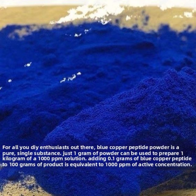 GHK-Cu Copper Peptide Powder 99% Purity Cosmetic Raw Material for Anti-Aging & Skin Repair Formulations