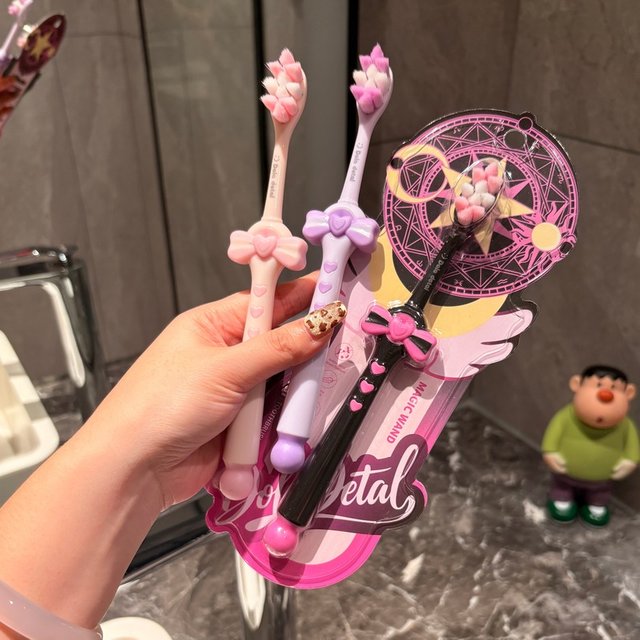 Soft Toothbrush Fairy Stick Student Princess Female Exclusive Clean Toothbrush Advanced Cute High Appearance Level Toothbrush