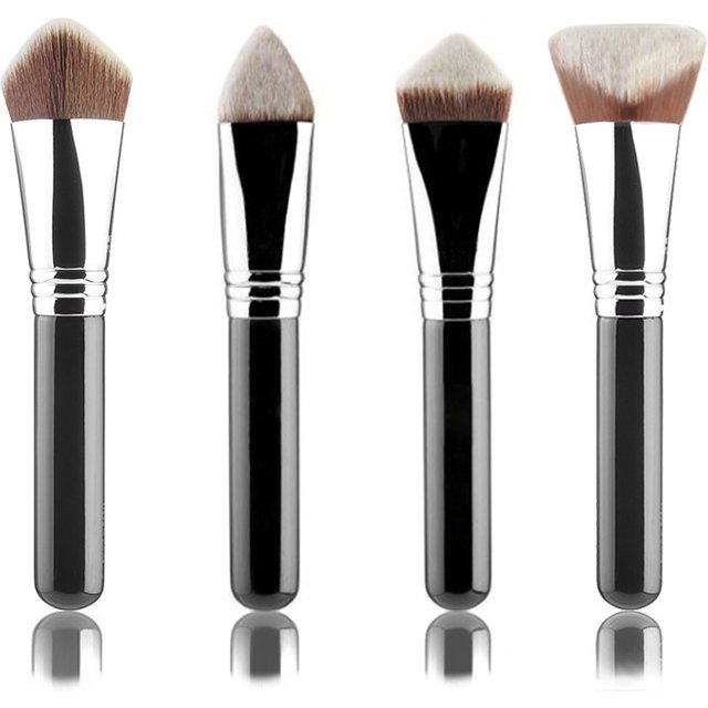 Foundation Brush Makeup Tools 3D 4D Liquid Cream Concealer Blending Professional Angled Flat Face Beauty Cosmetics Kit