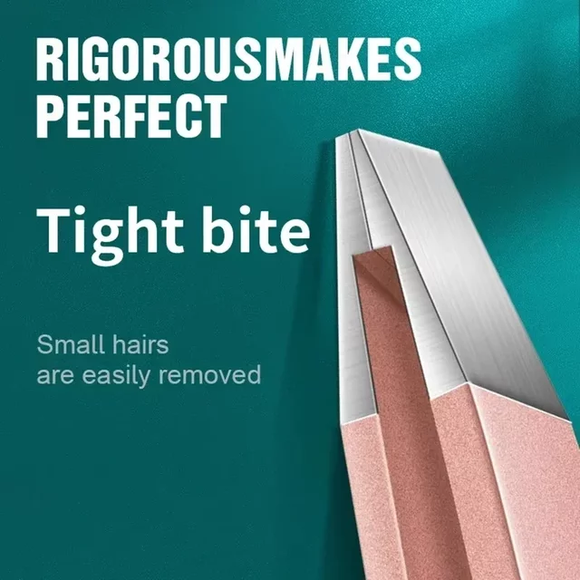 Precision Facial Hair Tweezers for Eyebrows, Splinters & Ingrown Hairs | Stainless Steel Tips for Accurate Grooming & Skin Care