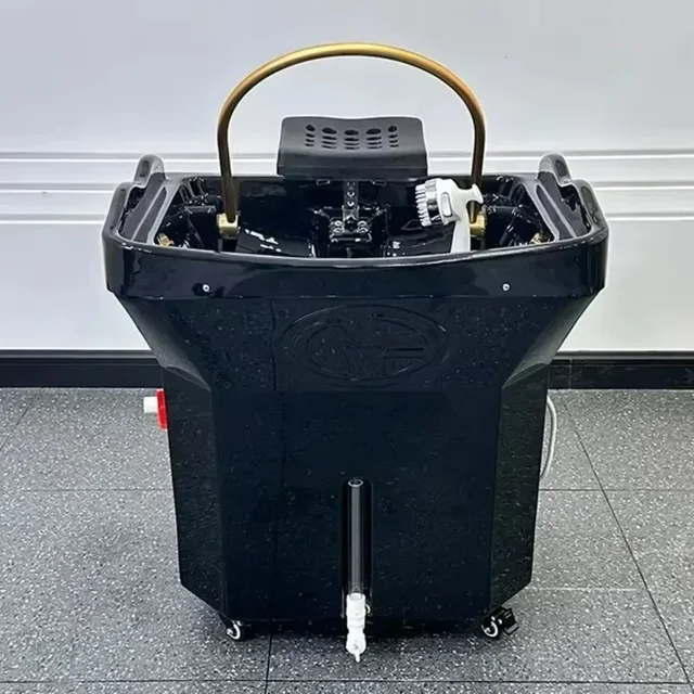 Portable Japanese Head Spa Pool Spa Thai Water Circulation Massage Shampoo Bed with Steam Equipment Hair Salon