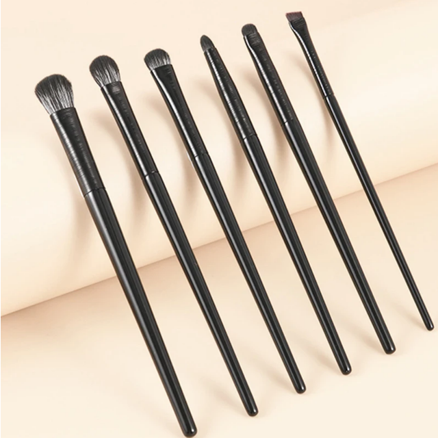6PCS Professional Eye Makeup Brushes Set Soft Bristles Eyeshadow Eyeliner Eyebrow Contour Brush Women Beauty Cosmetic Tools