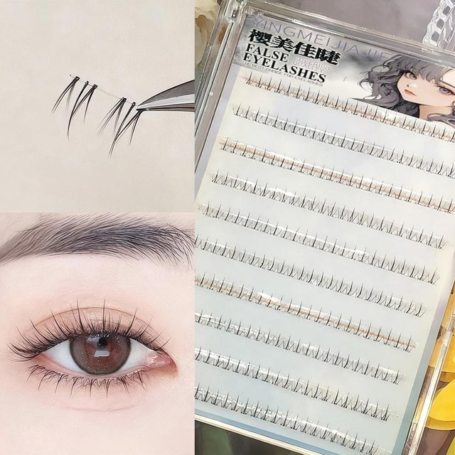 Air Lower Lashes Glue-free Natural Lashes Extension Large-capacity Comic Style False Eyelashes Manga Bottom Lashes Makeup Tool