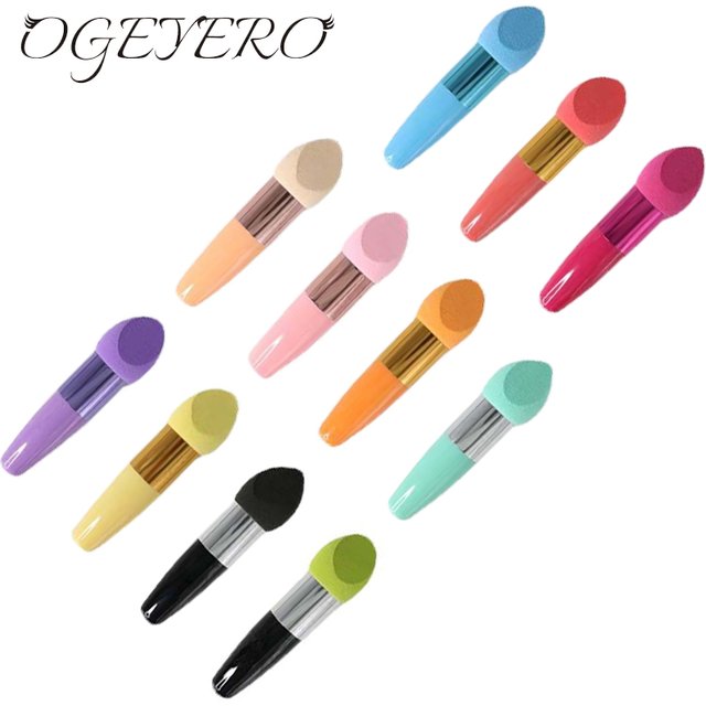 1PC Mushroom Head Makeup Brushes Women Maquillaje Beauty Foundation Sponge Powder Puff With Handle Smooth Shaped Cosmetic Tool