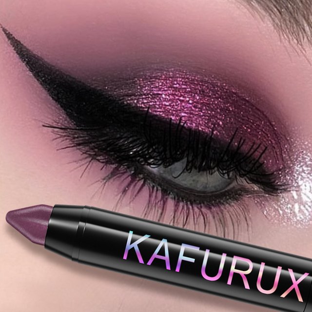 24 couleurs nacré paillettes fard à paupières Eyeliner crayon imperméable mat nu ombre à paupières maquillage des yeux miroitant surligneur stylo outil