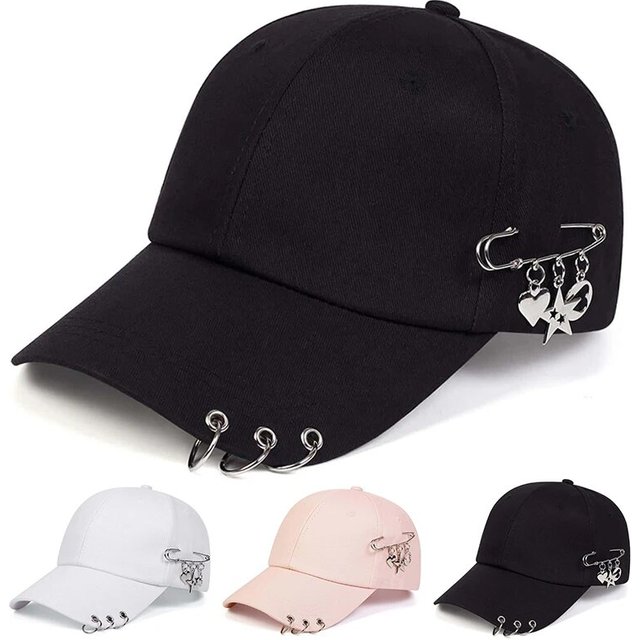 Unisex Star Iron Ring Baseball Caps Spring and Autumn Outdoor Adjustable Casual Hats Sunscreen Hat