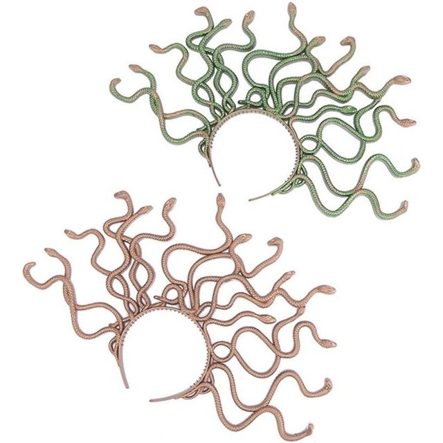 2025 New Medusa Snake for Head for Head Hoops Women Makeup Photoshoot Punk Headband
