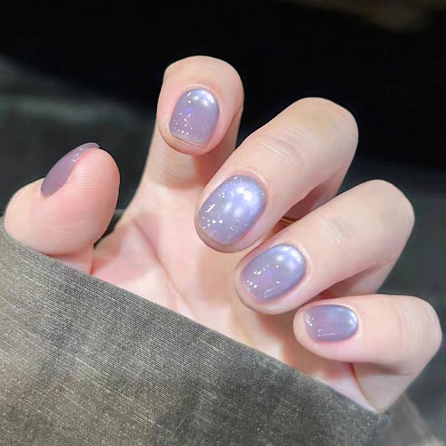 1-8PCS 12ML Glass Colored Candy Series Cat Eye Gel Nail Polish 2025 Daily Gentle Ice Crystal Jelly Glass Beads Nail Art Supplies