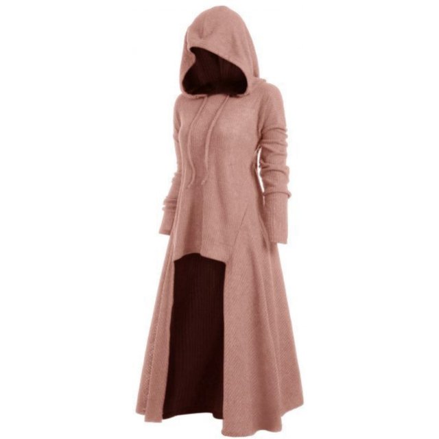 Tunique de sorcière d'automne, Robe à capuche, cape de chevalier, Costumes gothiques pour femmes, robes de vacances d'halloween, Robe fantaisie de fête, bal de mascarade