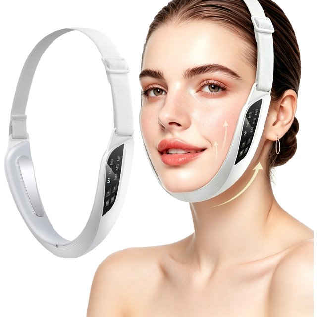 Facial Slimming Massager 6 Mode Facial Lifting Device EMS Facial Double Chin V Face Firming Massager Beauty Tool Home Use