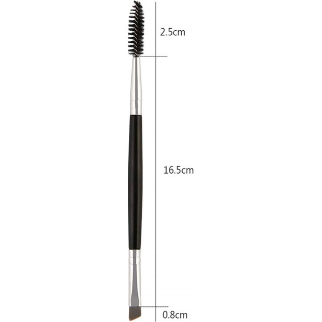 10/5pcs Double-headed Eyelash Brush Eyebrow Comb Eyebrow Brush 2 in 1 Eyebrow Flat Angled Make Up Brush Comb Double Ended Tools