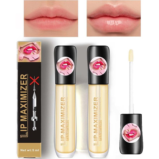Liquid Lip Plumper Plumping Lip Gloss,Clear Lip Oil Waterproof Moisturize Long Lasting Nutritious Lip Plumper Makeup Skin Care