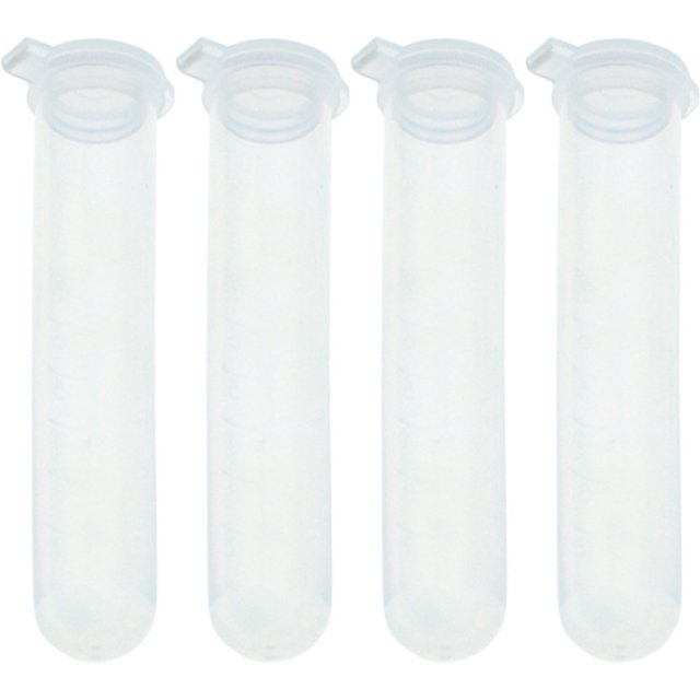 100Pcs Multi-functional Transparent Plastic Storage Bottle with Lid Needle Box Travel Portable Pill Case Cosmetic Refill Tube